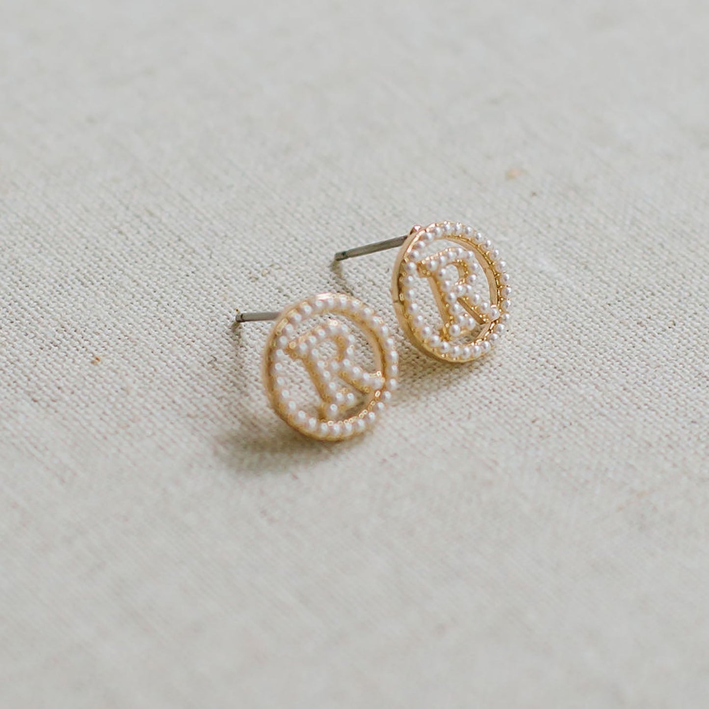 Luna Initial Earrings