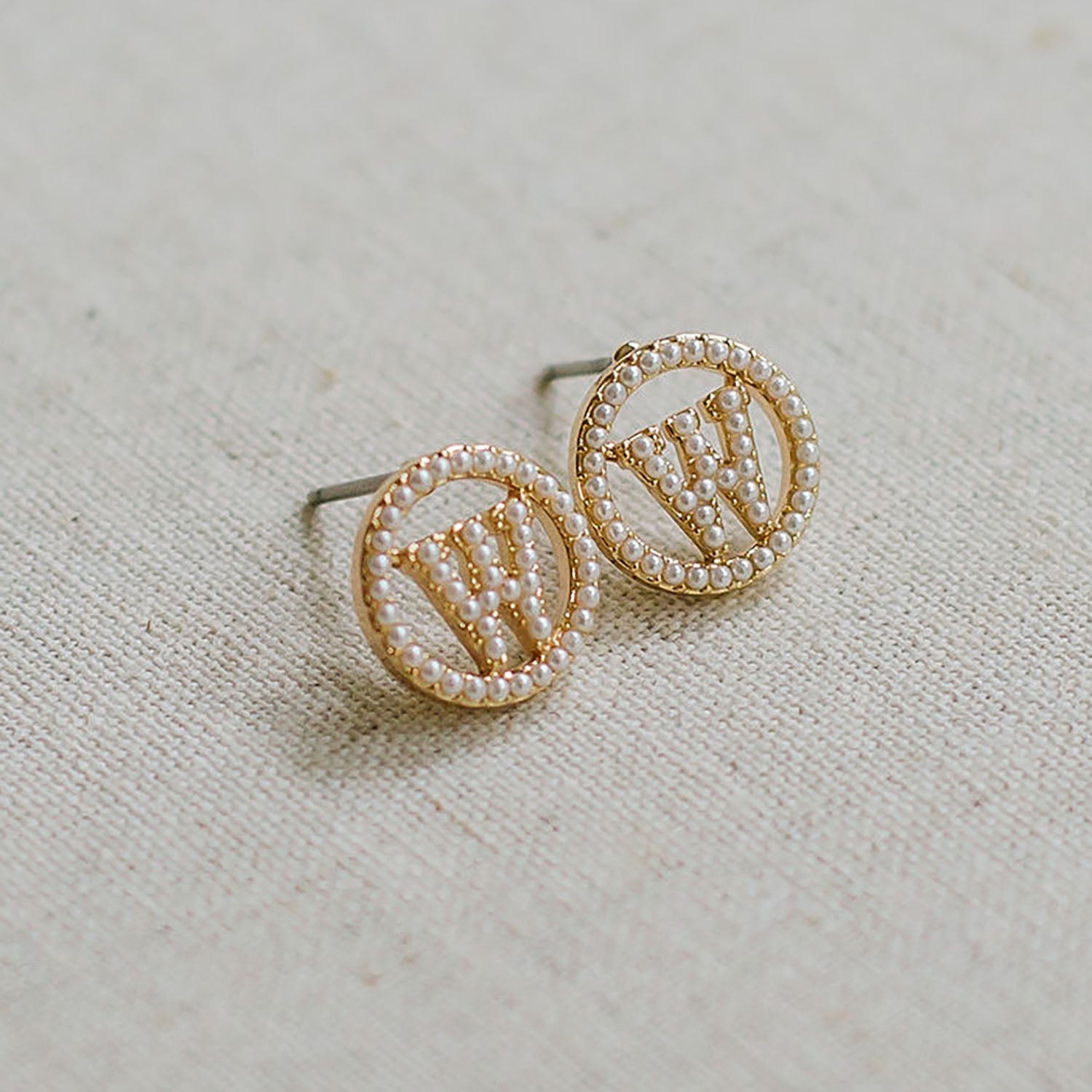 Luna Initial Earrings