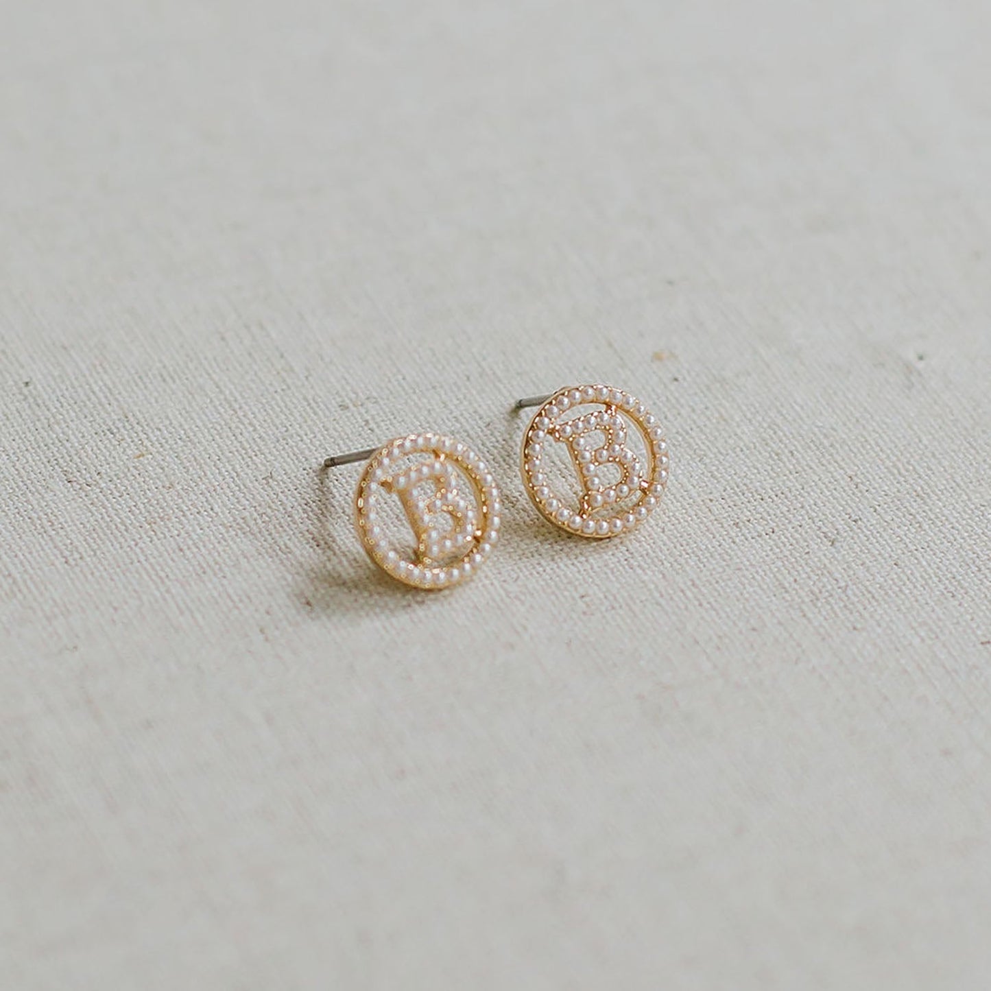 Luna Initial Earrings