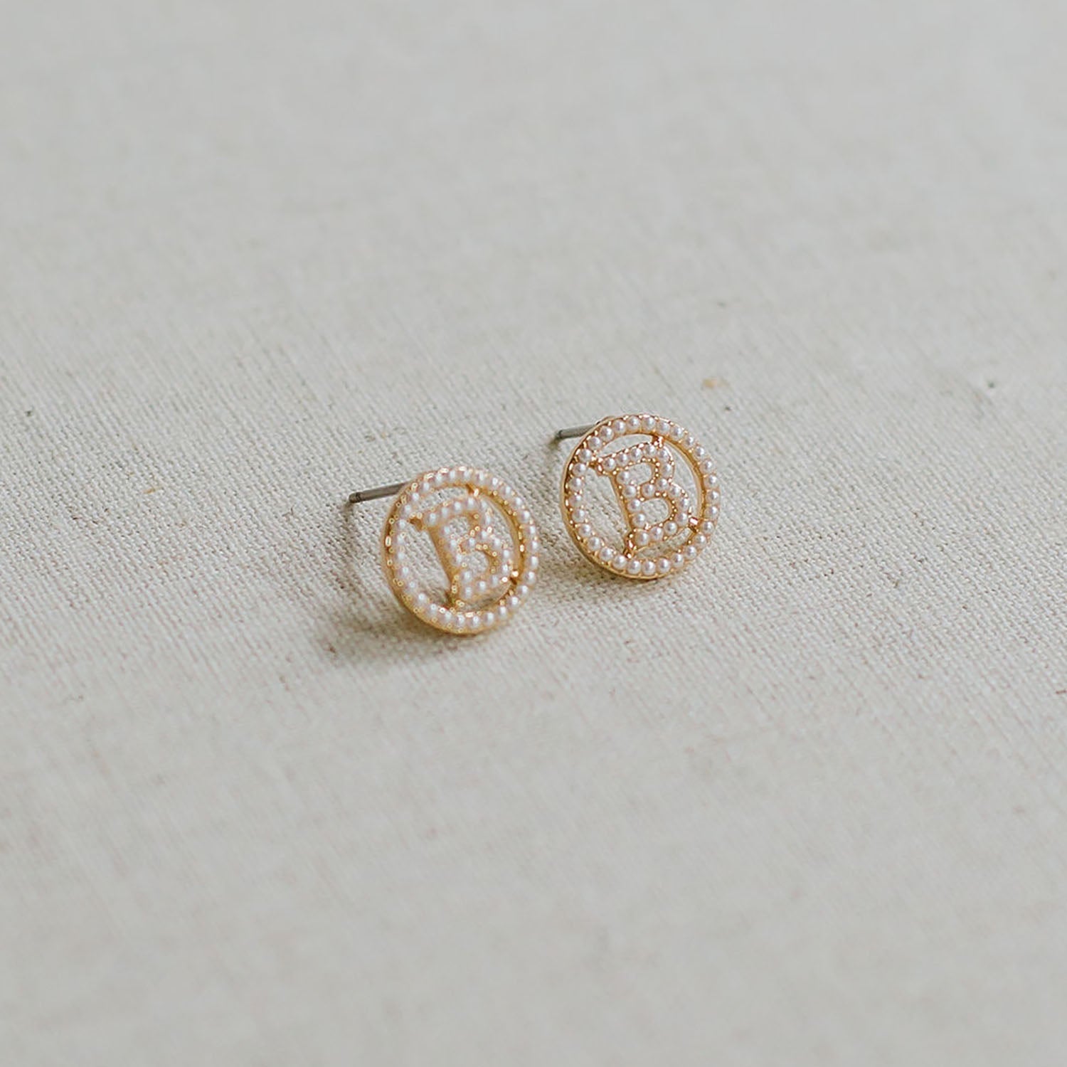 Luna Initial Earrings