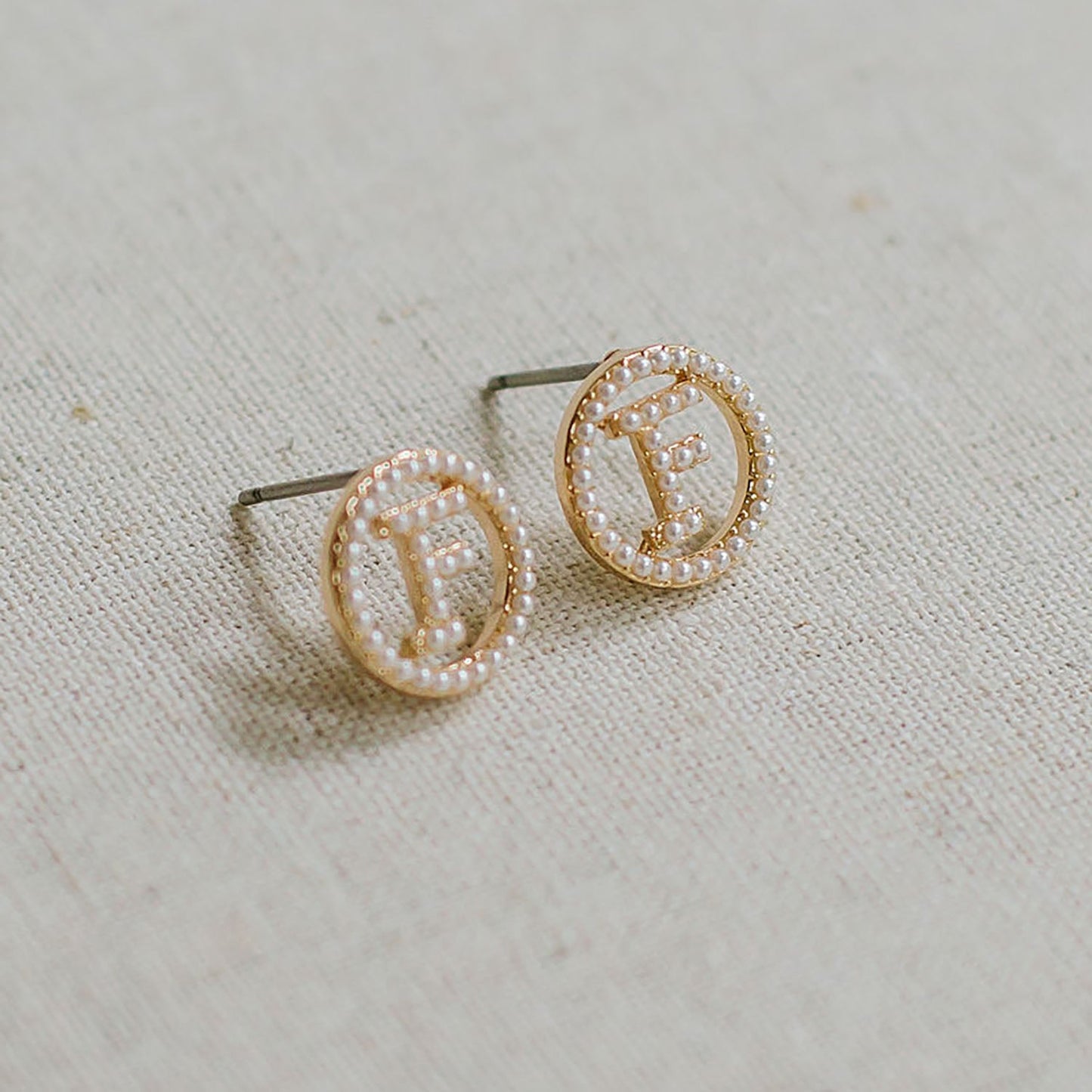 Luna Initial Earrings