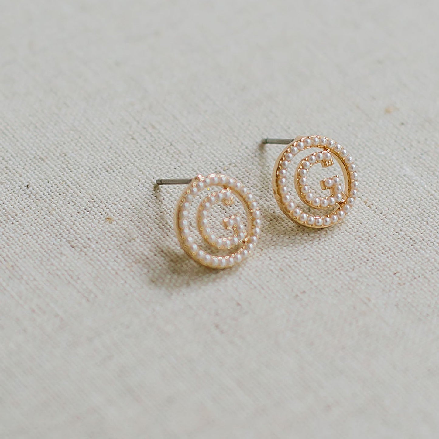 Luna Initial Earrings