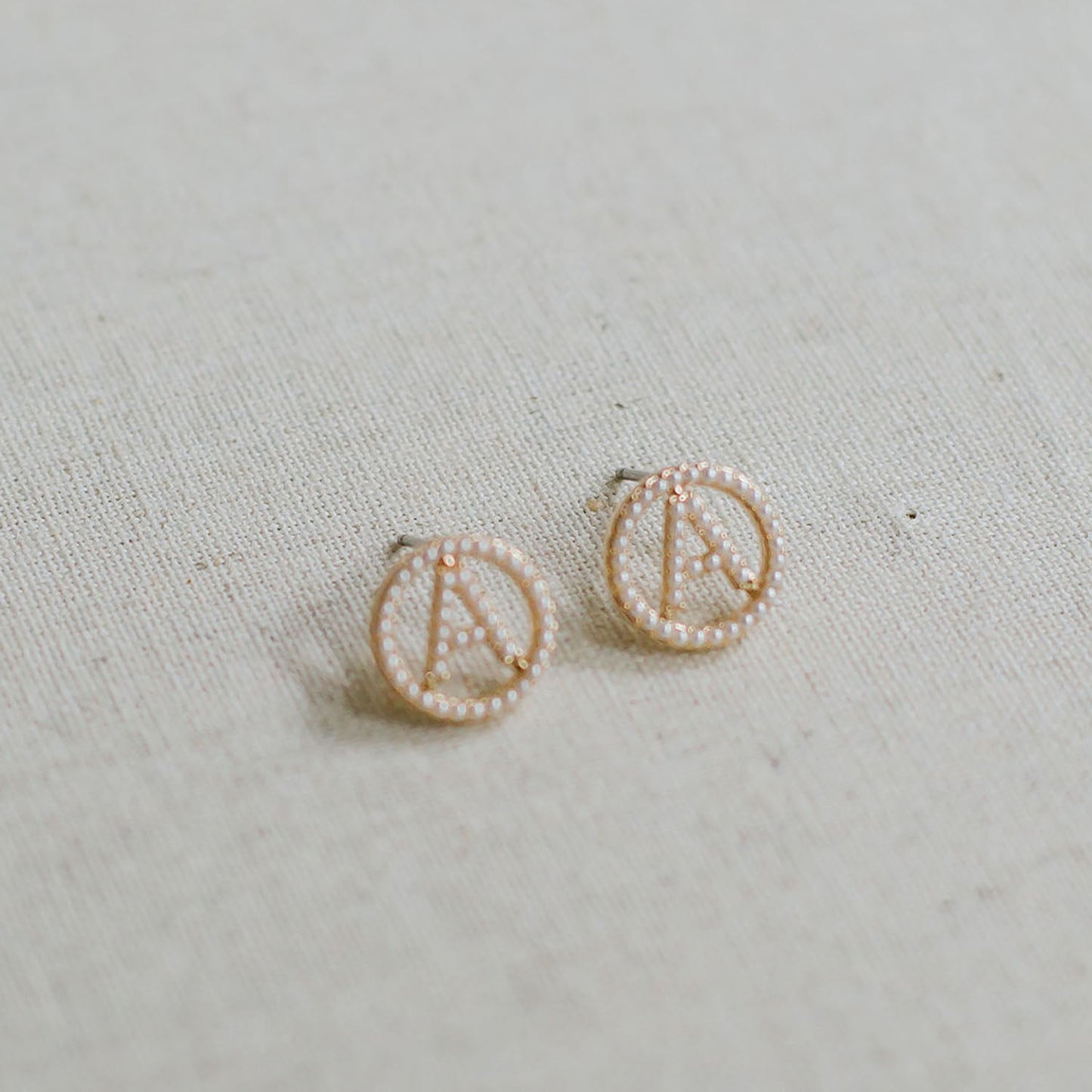 Luna Initial Earrings