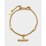 Lustre T-Bar Bracelet | Gold Coated