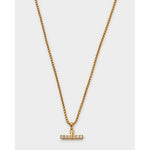 Lustre T-Bar Necklace | Gold Coated