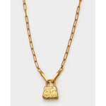 Luxe Lock Necklace | Gold Coated