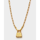 Luxe Lock Necklace | Gold Coated