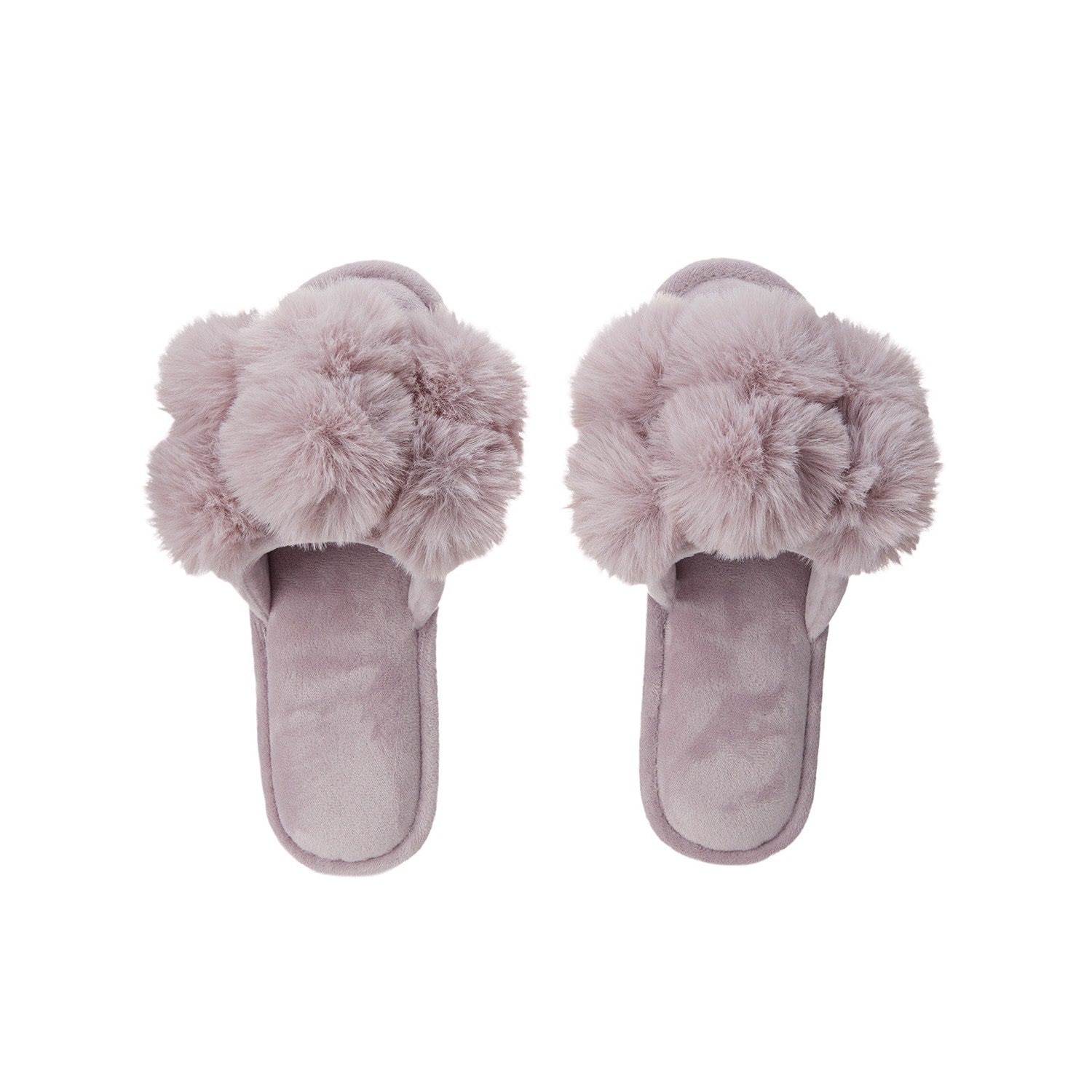 Luxe Pompom Plush Slipper