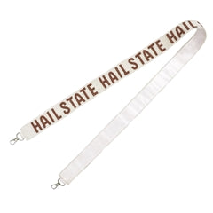 MSU Cream/Maroon Beaded Strap