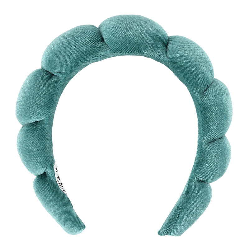 Makeup Headband - Green Velvet