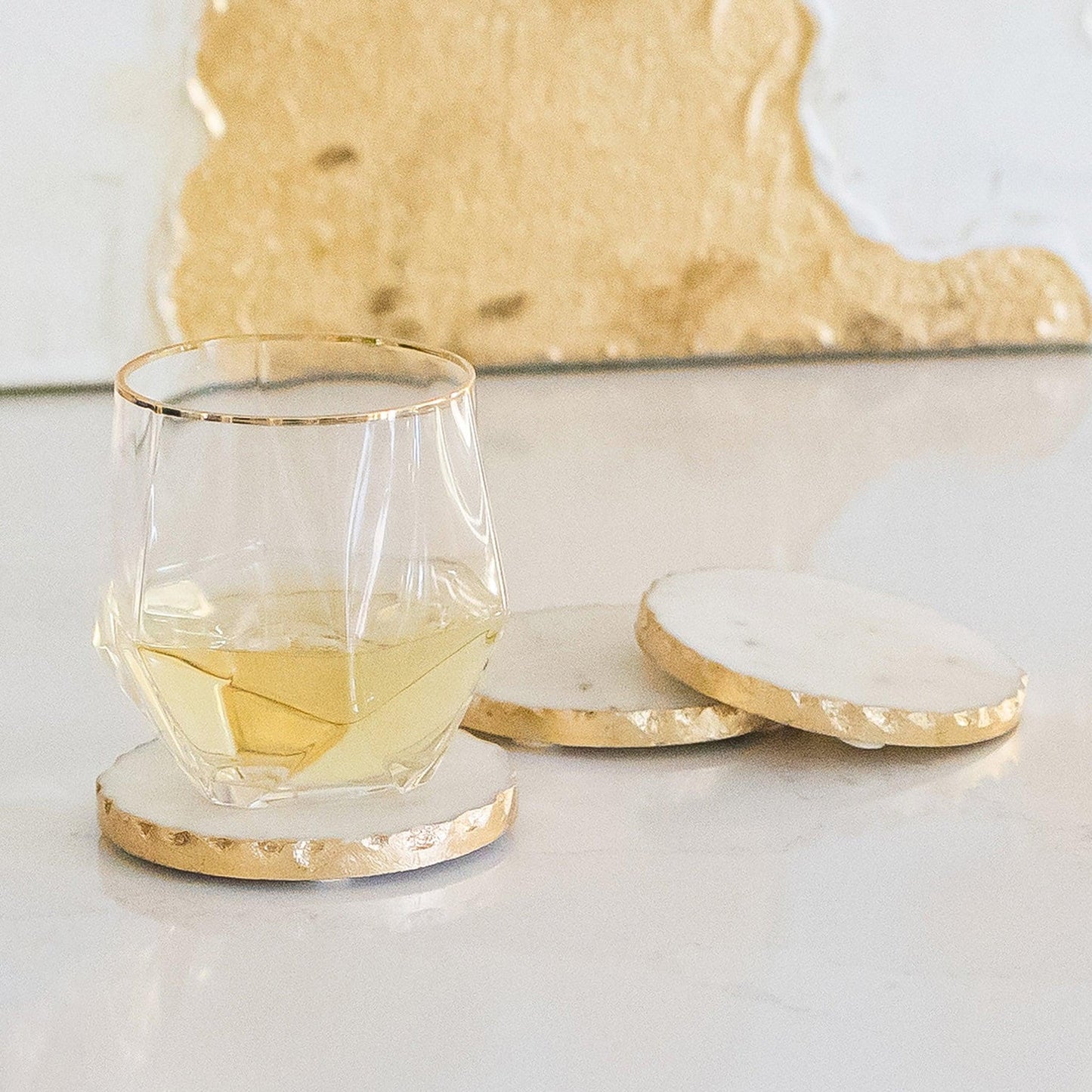 Marble & Gold Coasters