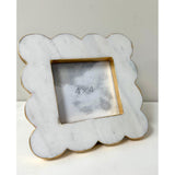 Marble Scalloped Frame - 4x4
