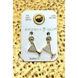 Martini Earring Charms - Gold