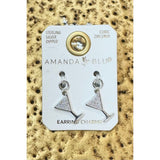 Martini Earrings Charm - Silver