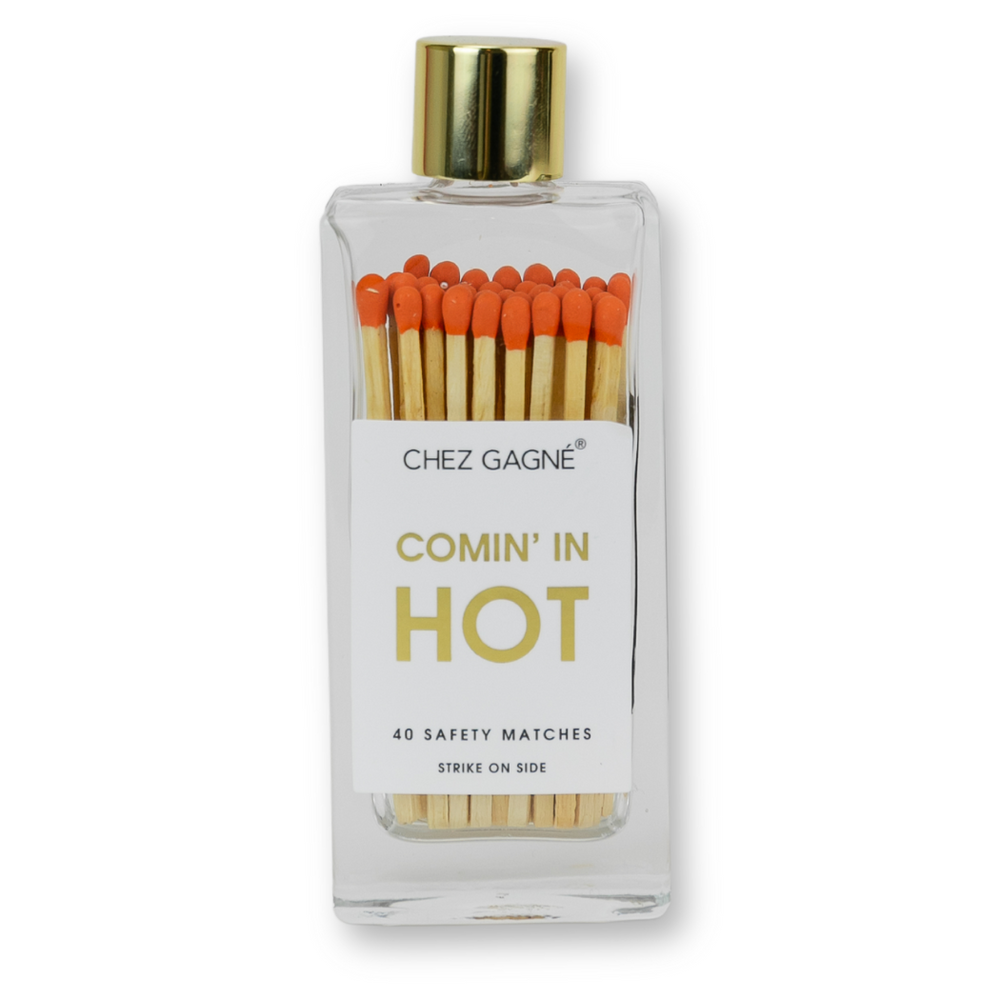 Matches in Glass Bottle- Coming in Hot