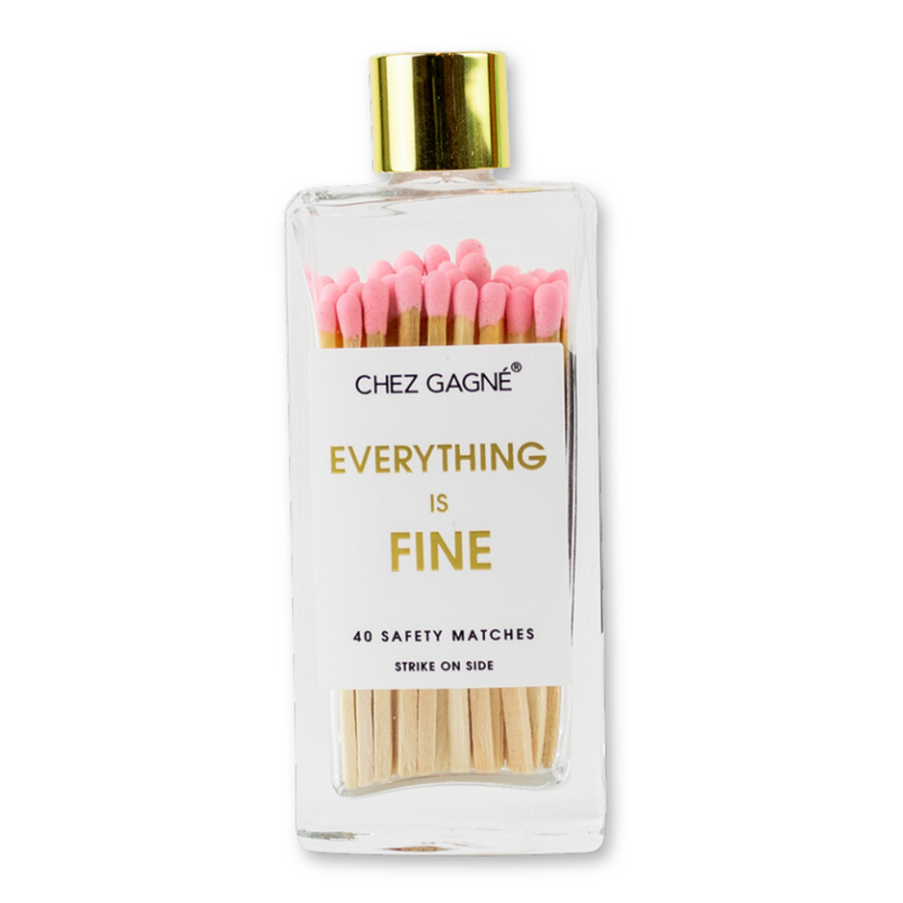 Matches in Glass Bottle- Everything is Fine