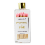 Matches in Glass Bottle- Everything is Fine