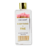 Matches in Glass Bottle- Everything is Fine