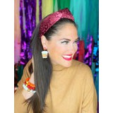 Mauve Leopard Print Knotted Headband