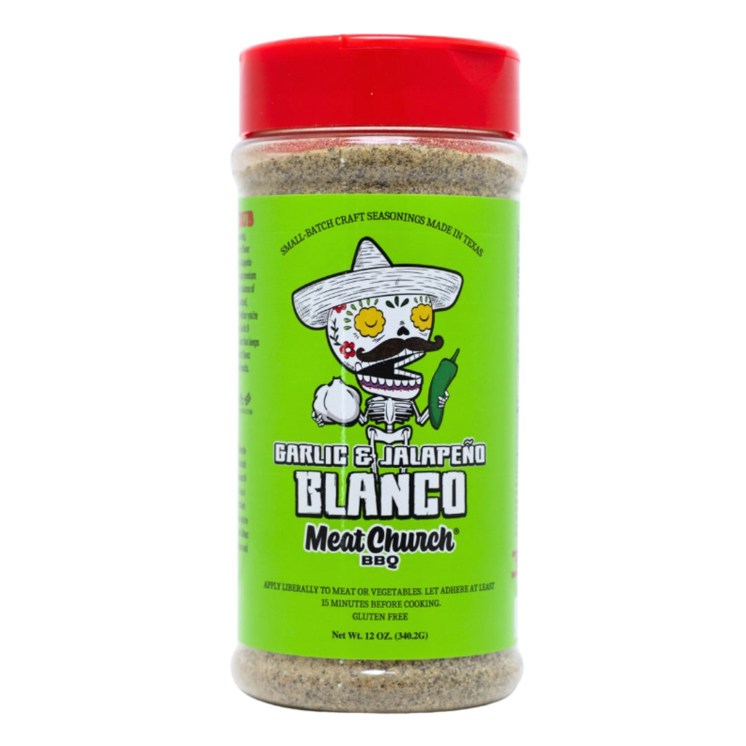 Meat Church Garlic & Jalapeno Blanco All Purpose Rub - 12oz.