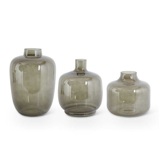 Medium Green Transparent Vase