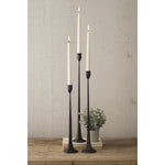 Medium Tall Cast Iron Taper Candle Holder