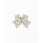 Metallic Silver Magnetic Bow