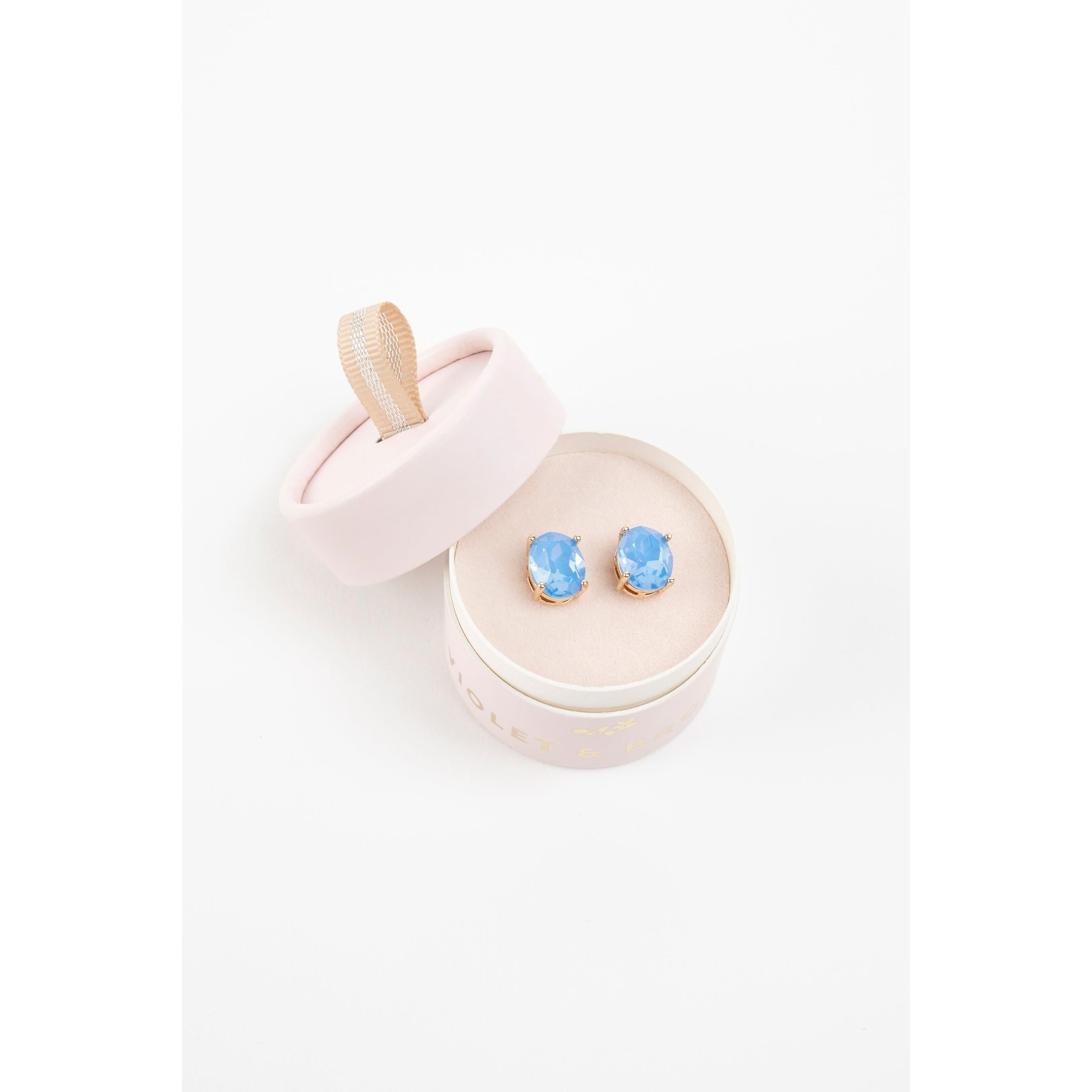 Mia Sparkle Crystal Post Earrings