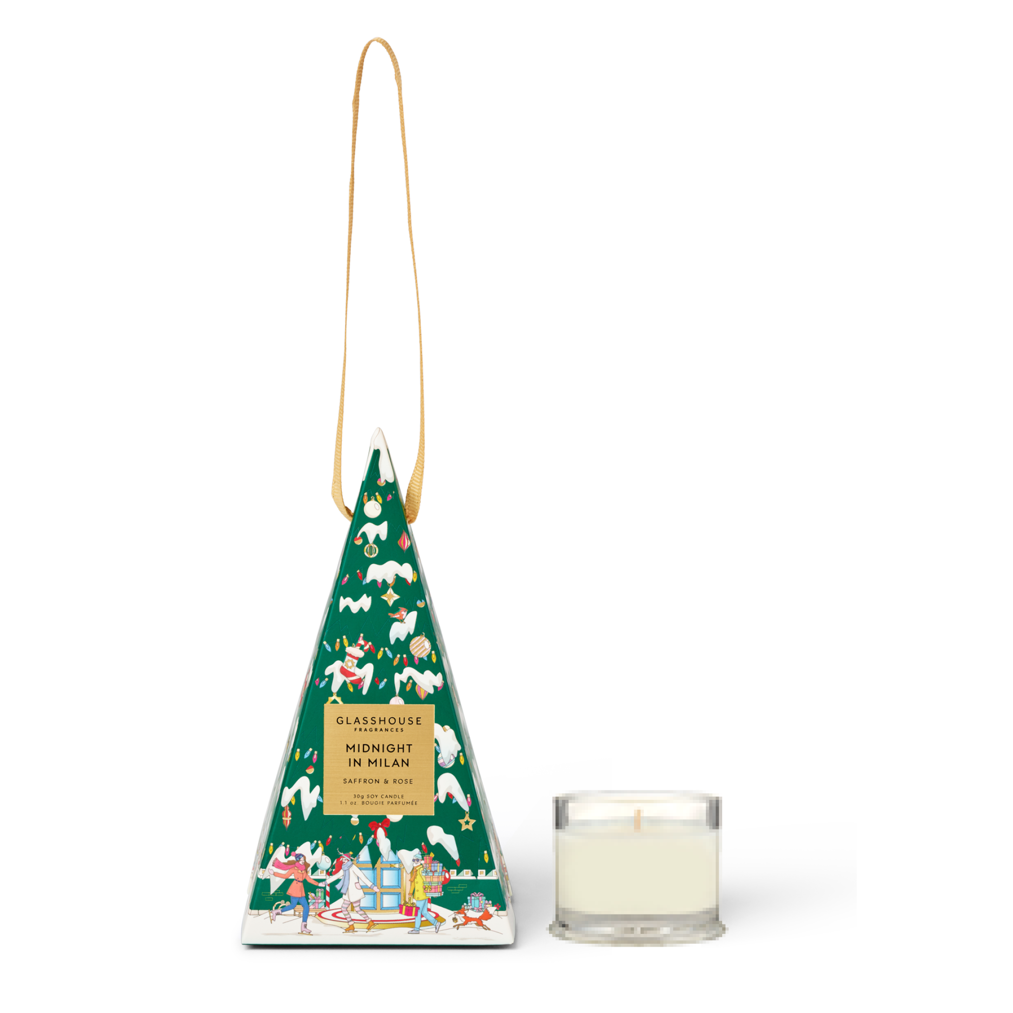 Midnight In Milan Christmas Bauble Candle