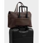 Milan Hand Woven Cabin Bag | Chocolate