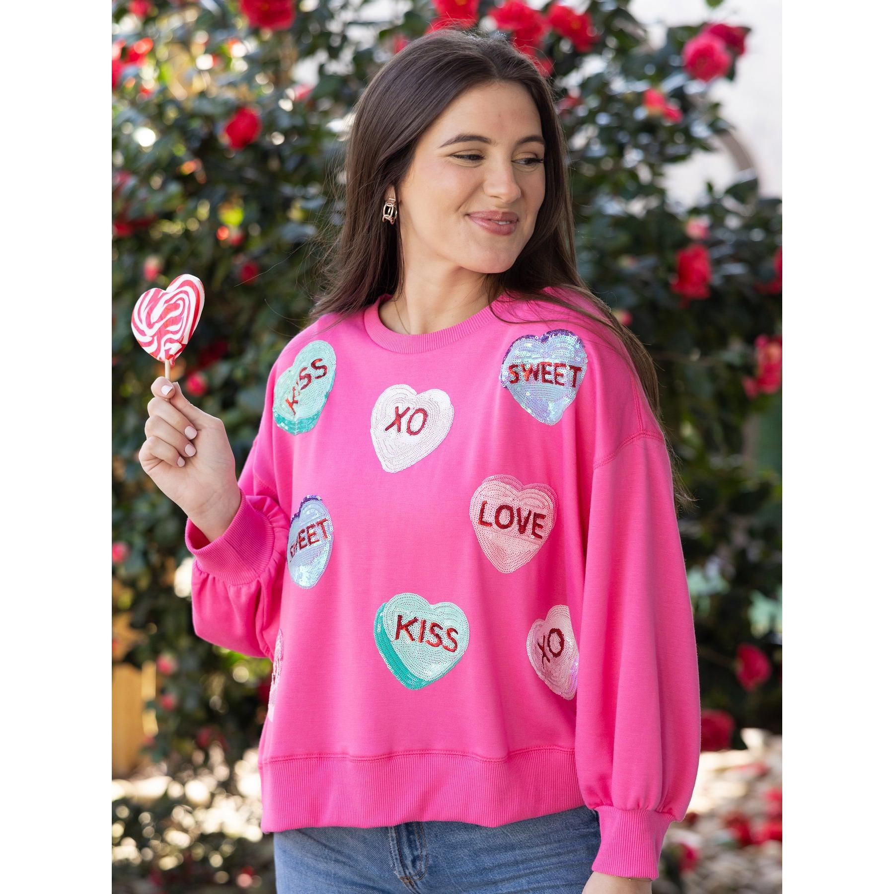 Millie Candy Hearts Sweatshirt