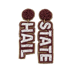 Miss State Beaded Earrings