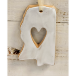 Mississippi Heart Ornament