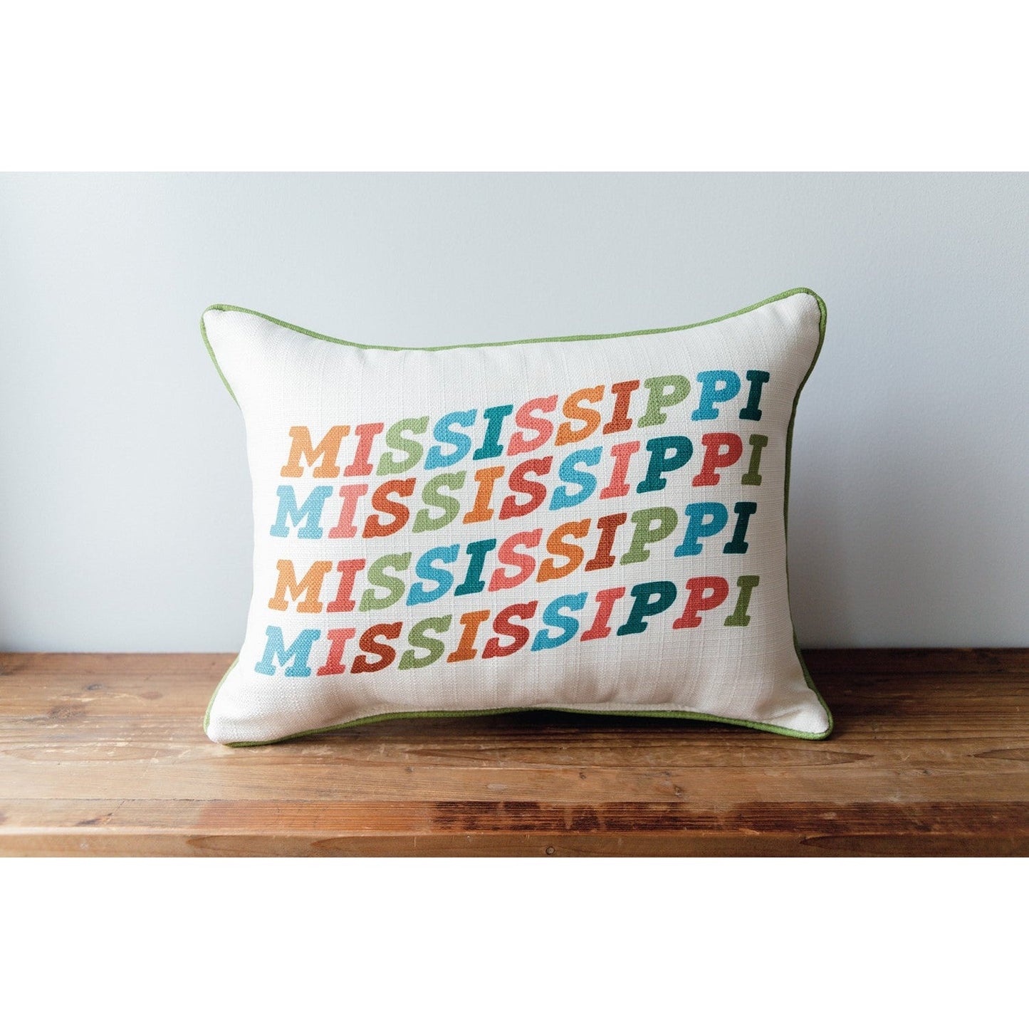 Mississippi Spring Wavy Sage Pillow