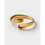 Molten Luxe Wrap Ring | Gold Coated
