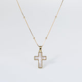 Mother of Pearl Cross Necklace