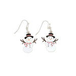 Movable Snowmen Earrings