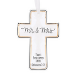 Mr & Mrs Two Become One Cross
