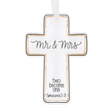 Mr & Mrs Two Become One Cross