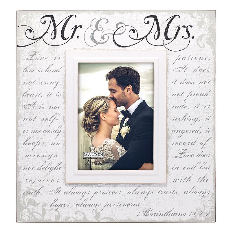 Mr. & Mrs. Corinthian Wedding Frame 5x7