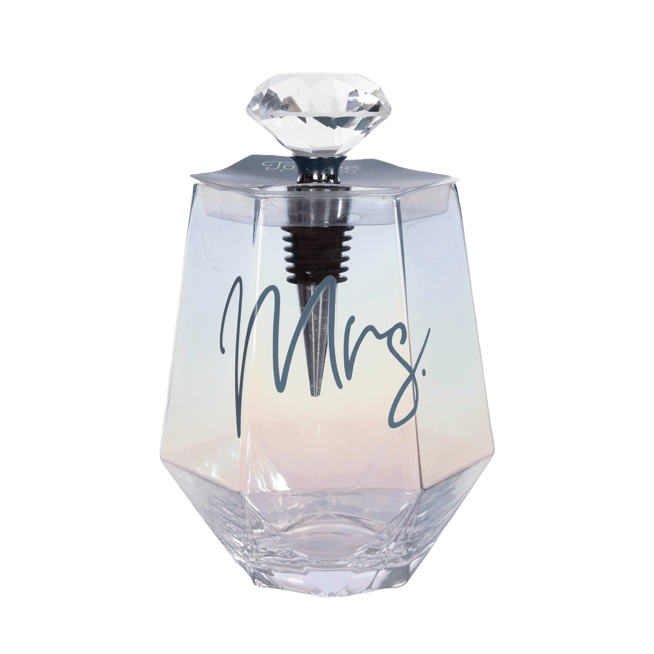 Mrs. Wine Glass with Stopper