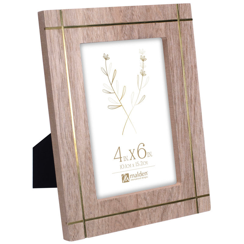 Natural Frame w/ Copper Inlay 4x6