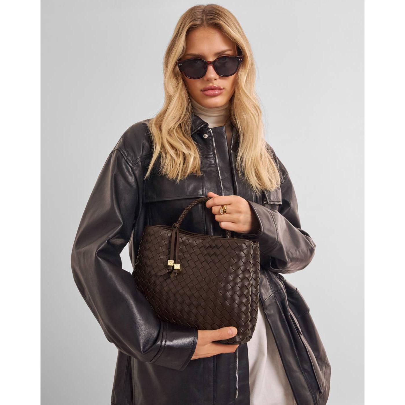 Nova Hand Woven Top Handle Bag
