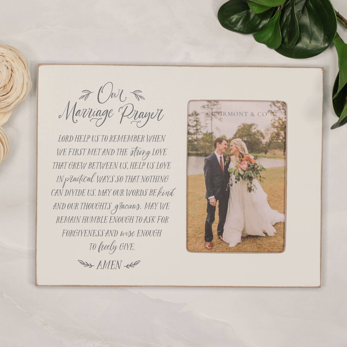 Our Marriage Prayer Lily Frame