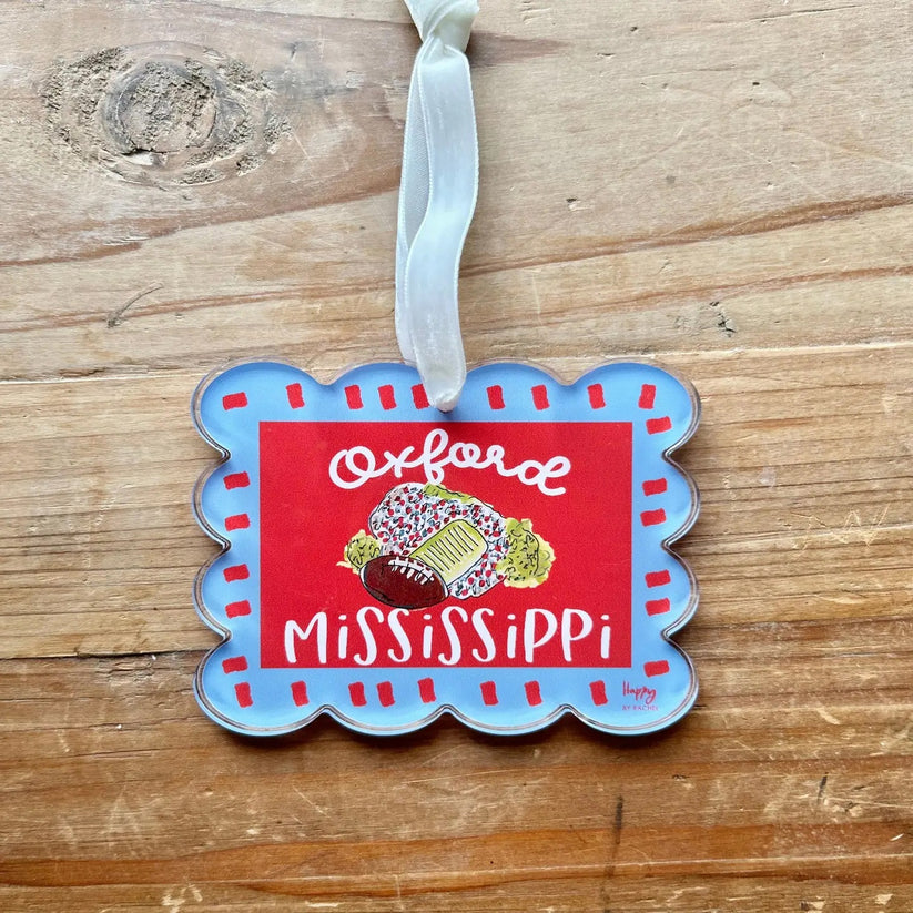 Oxford Acrylic Scallop Stadium Ornament