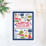 Oxford College Town Tea Towel