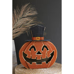Painted Wood Jack-O-Lantern