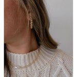 Paperclip Freshwater Pearl Necklace