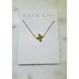 Gold Bubble Cross Necklace