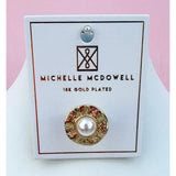 Pearl Stud Drew Scarf Charm